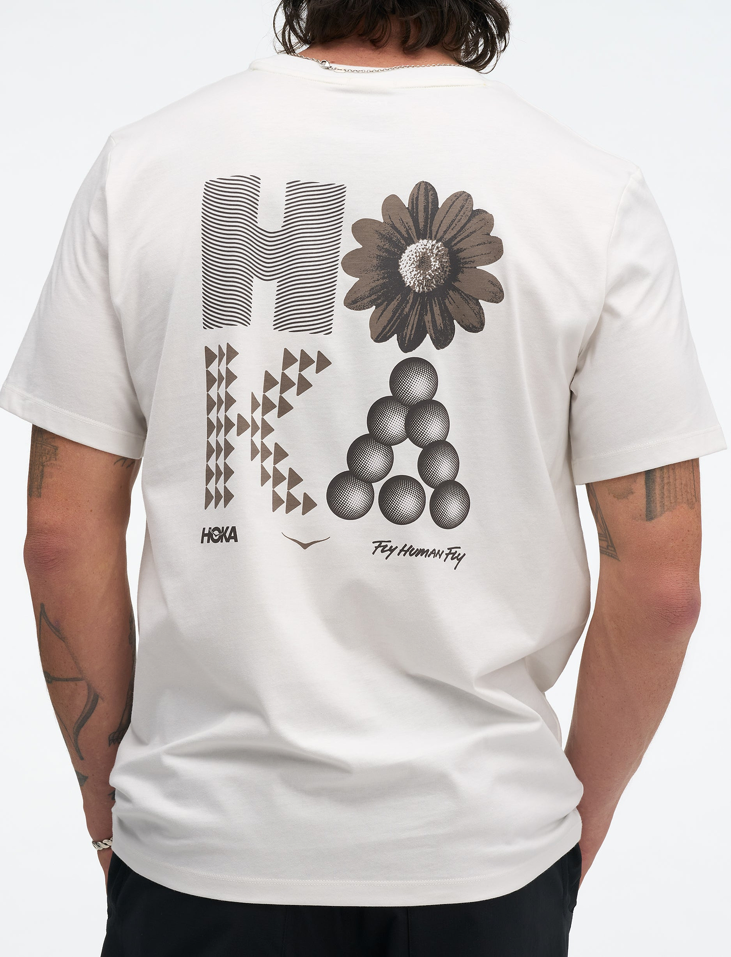 HOKA Mosaic Logo Cotton SS Tee - חולצת טי שירט הוקה