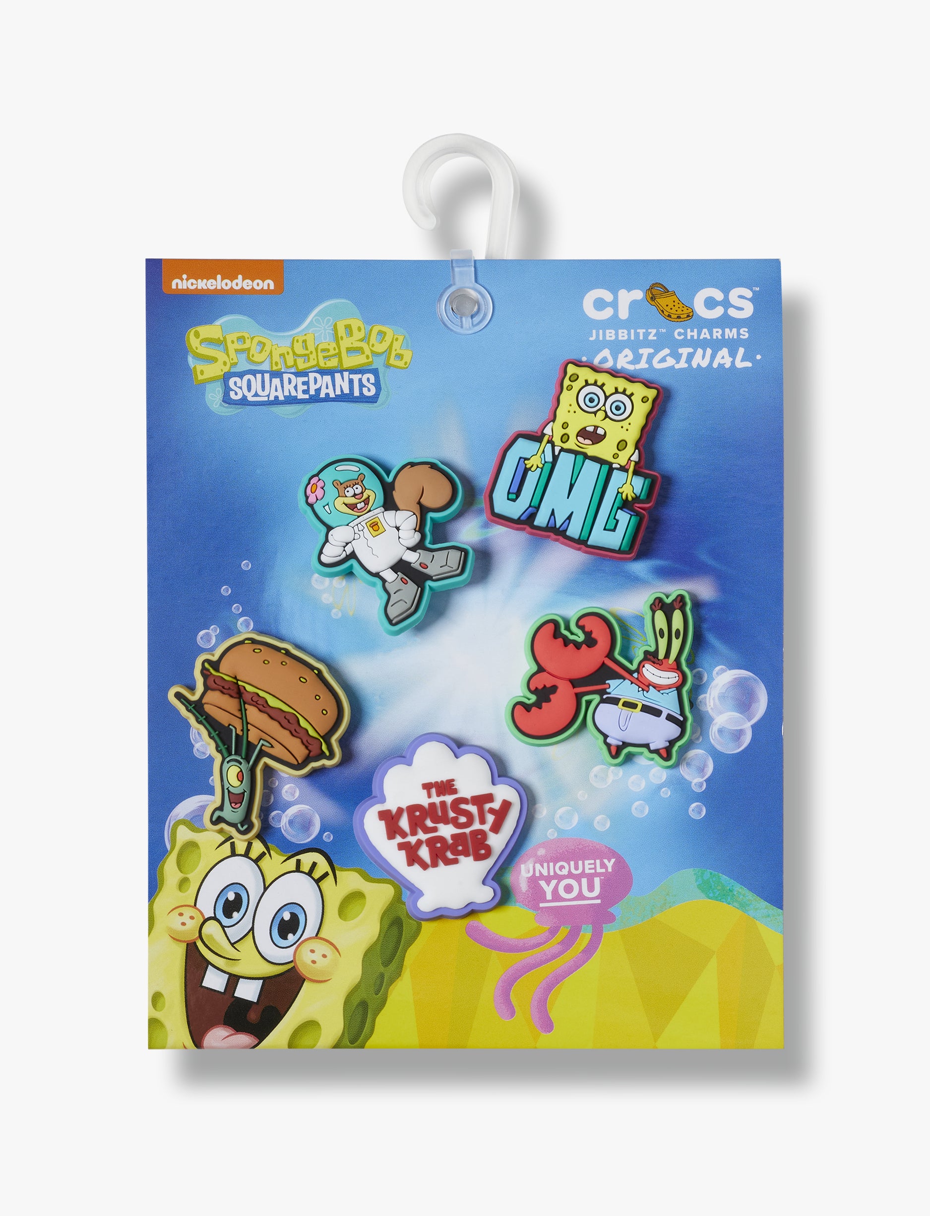 Crocs Jibbitz Spongebob - מארז 5 ג'יביטים קרוקס