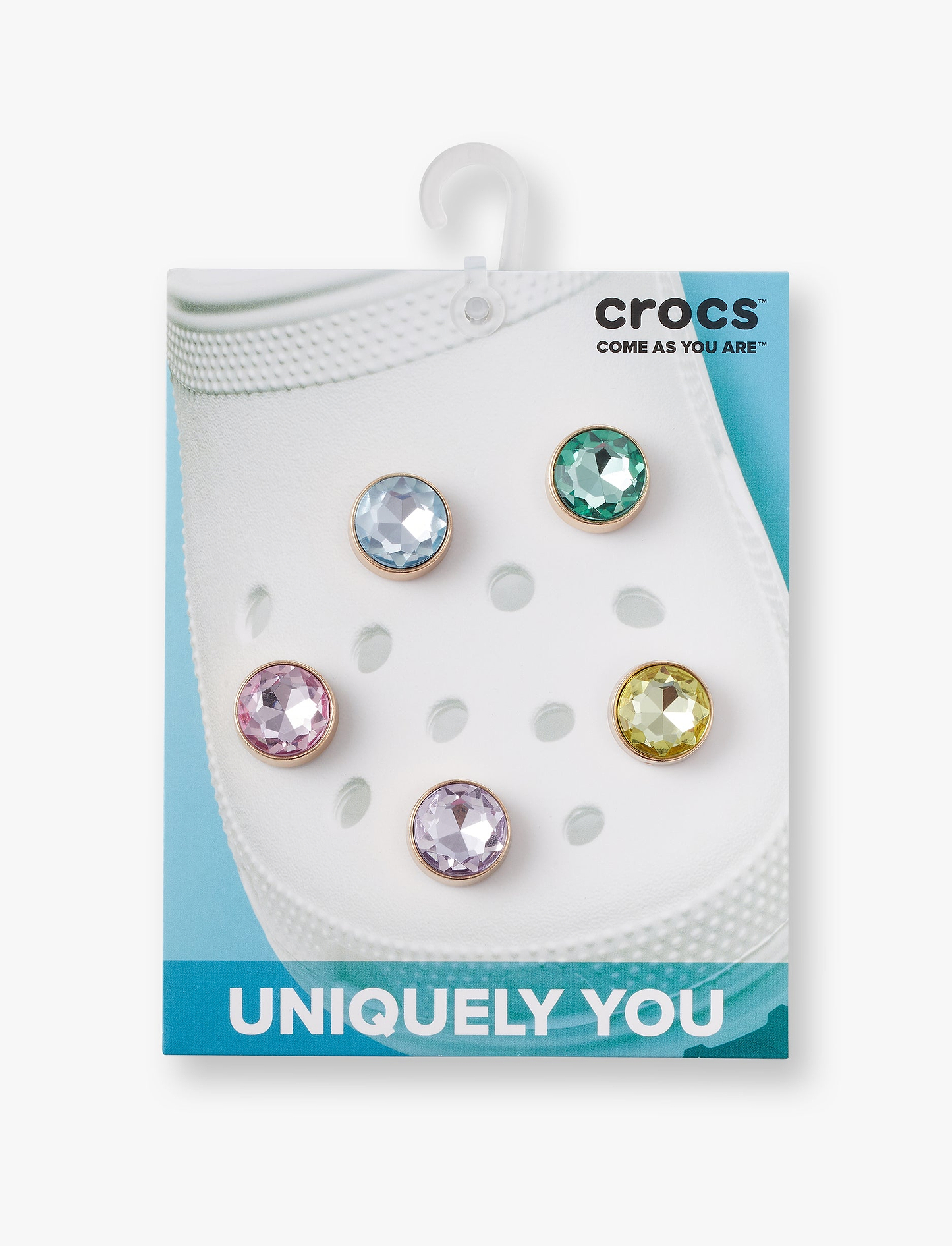 Crocs Jibbitz Gold and Gem  - מארז 5 ג'יביטים קרוקס