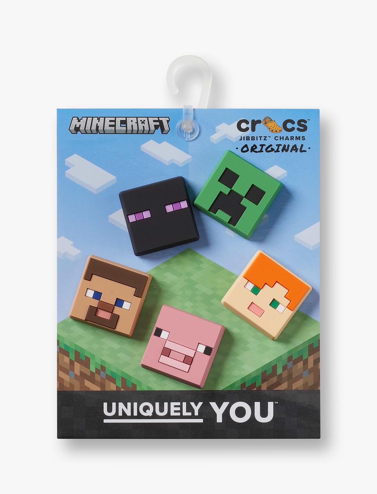 Crocs Jibbitz charms Minecraft - מארז 5 ג'יביטים קרוקס