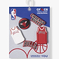 Crocs Jibbitz charms NBA Chicago Bulls - מארז 5 ג'יביטים קרוקס