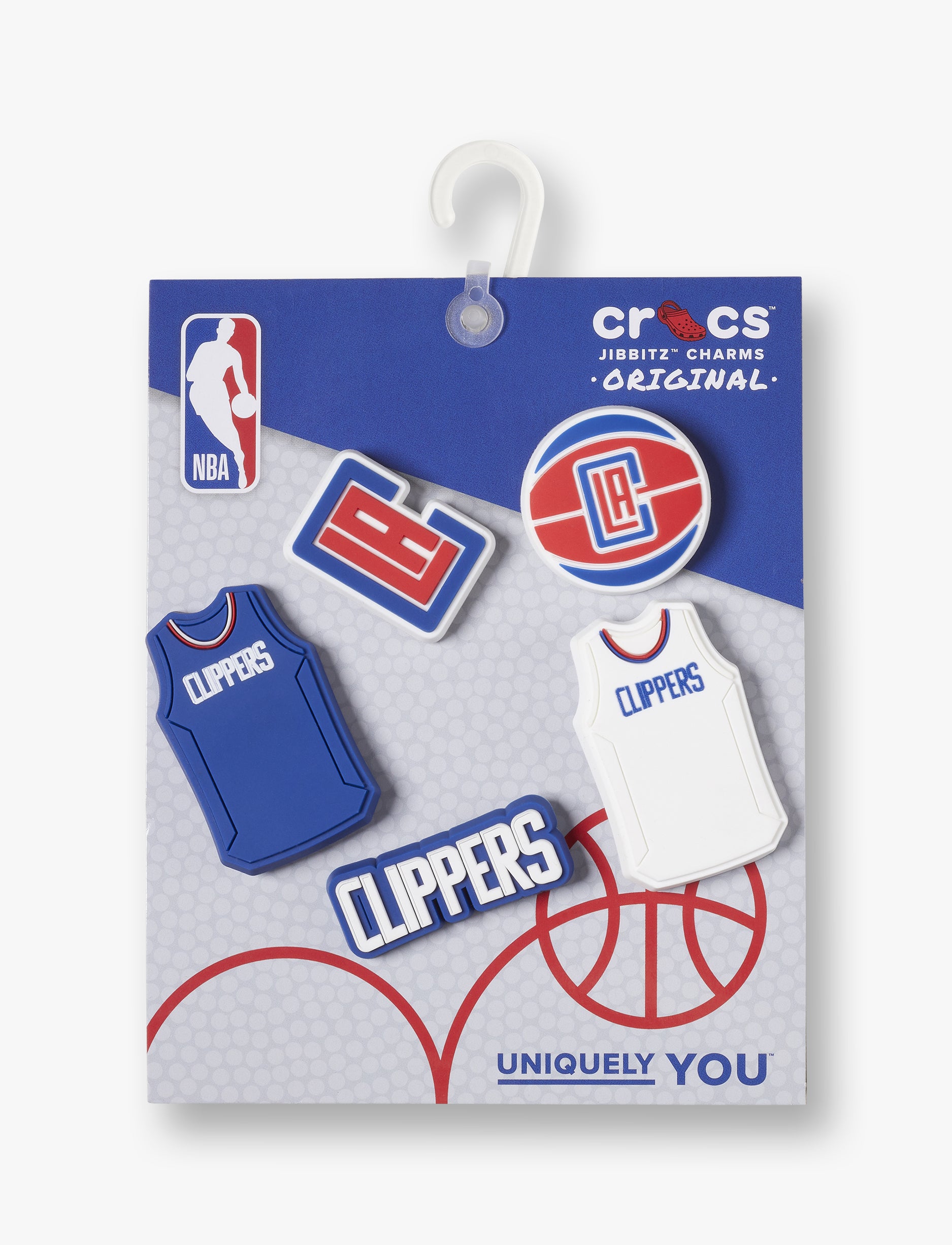Crocs NBA Los Angeles Clippers - מארז 5 ג'יביטים קרוקס