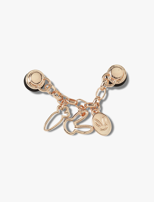 Crocs Jibbitz Bunny Gold Chain - מארז 5 ג'יביטים קרוקס