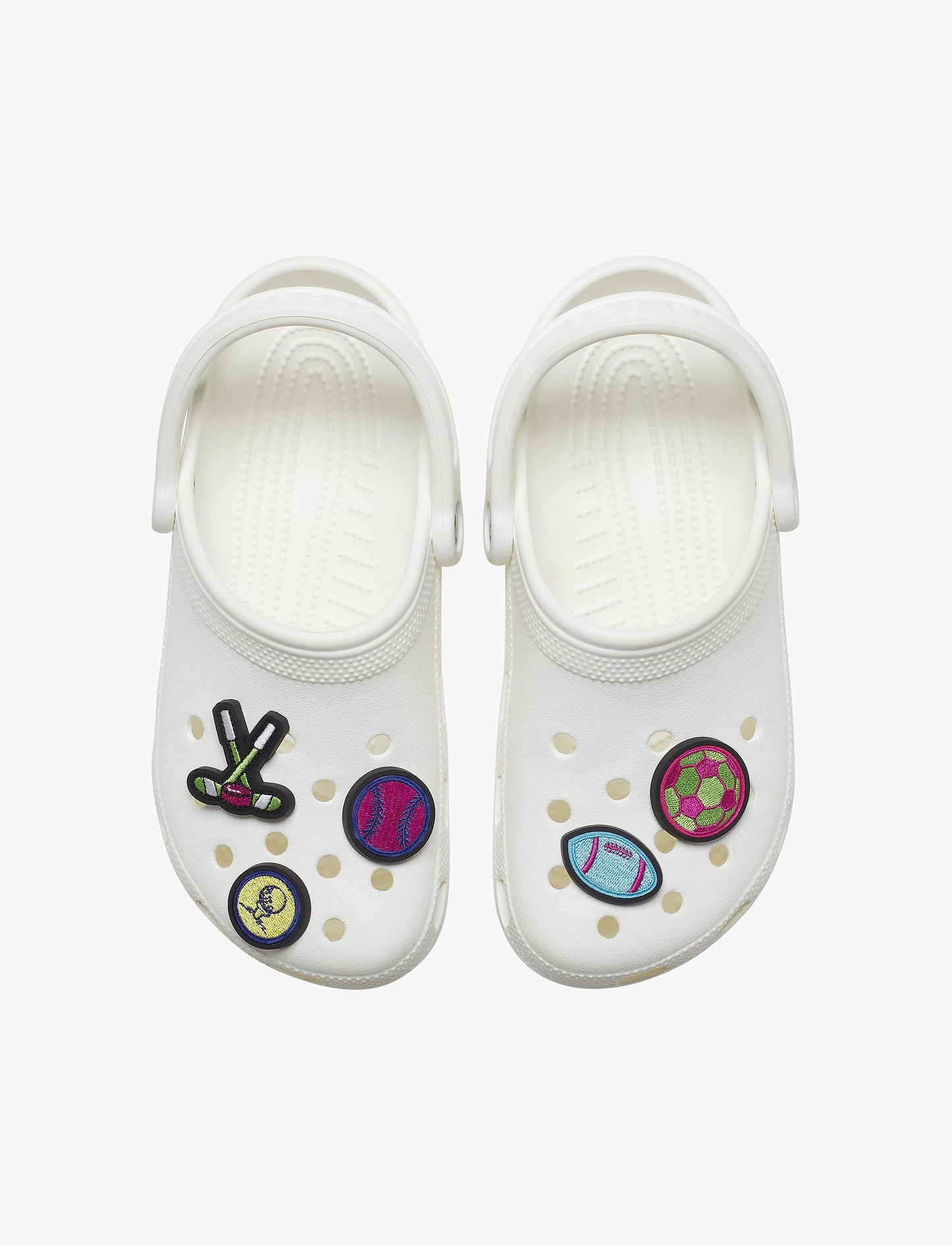 Crocs Jibbitz Neon Sports Patches 5 Pack - מארז ג'יביטים קרוקס