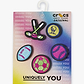 Crocs Jibbitz Neon Sports Patches 5 Pack - מארז ג'יביטים קרוקס