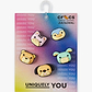 Crocs Jibbitz 3D Animal Friends 5 Pack - מארז ג'יביטים קרוקס