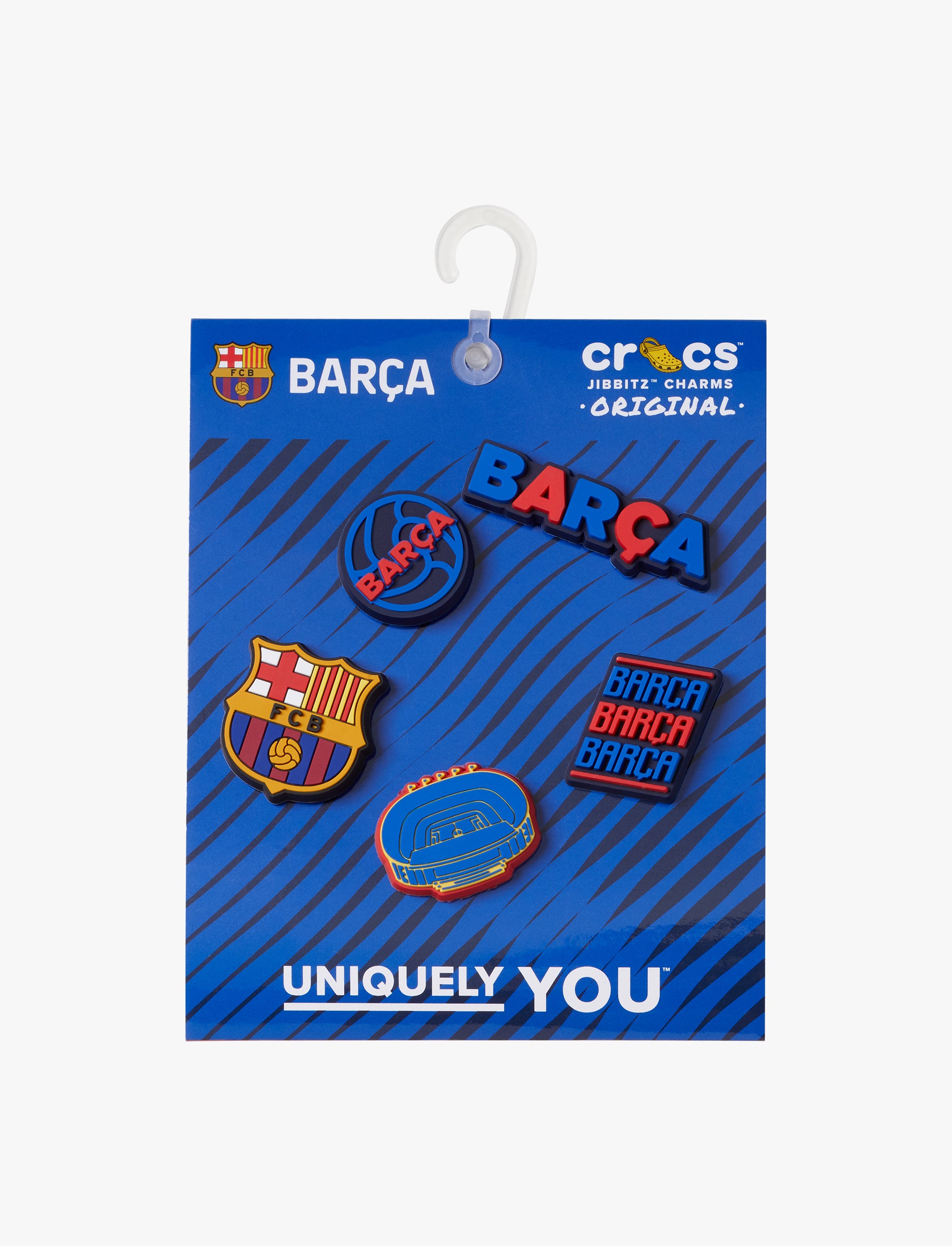 Crocs Jibbitz Barcelona FC 5 Pack - מארז 5 ג'יביטים קרוקס