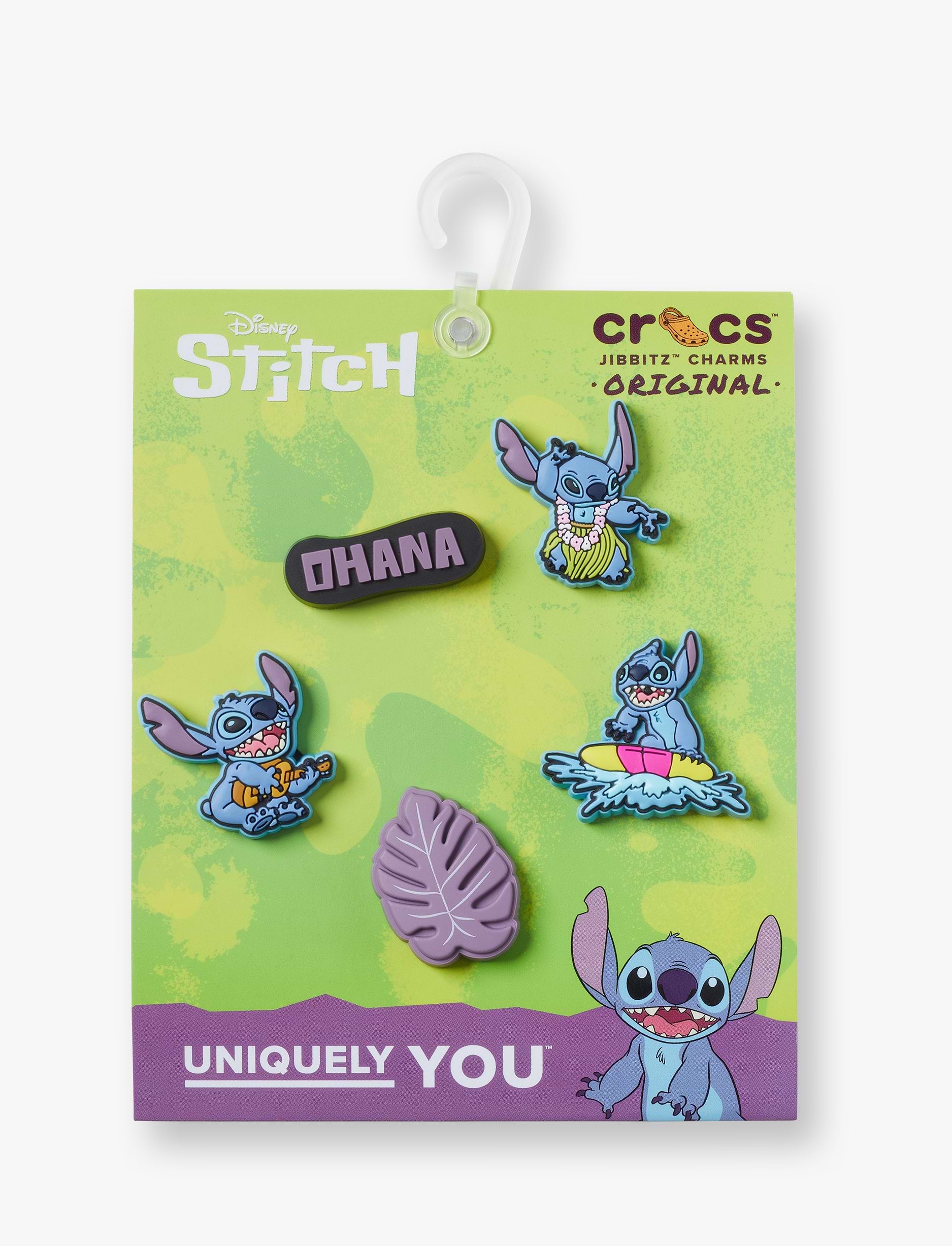 Crocs Jibbitz Stitch Tropical - מארז 5 ג'יביטים קרוקס