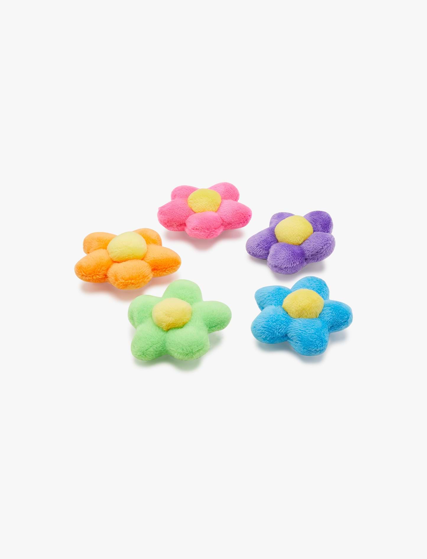 Crocs Jibbitz Plush Flower Power - מארז 5 ג'יביטים קרוקס