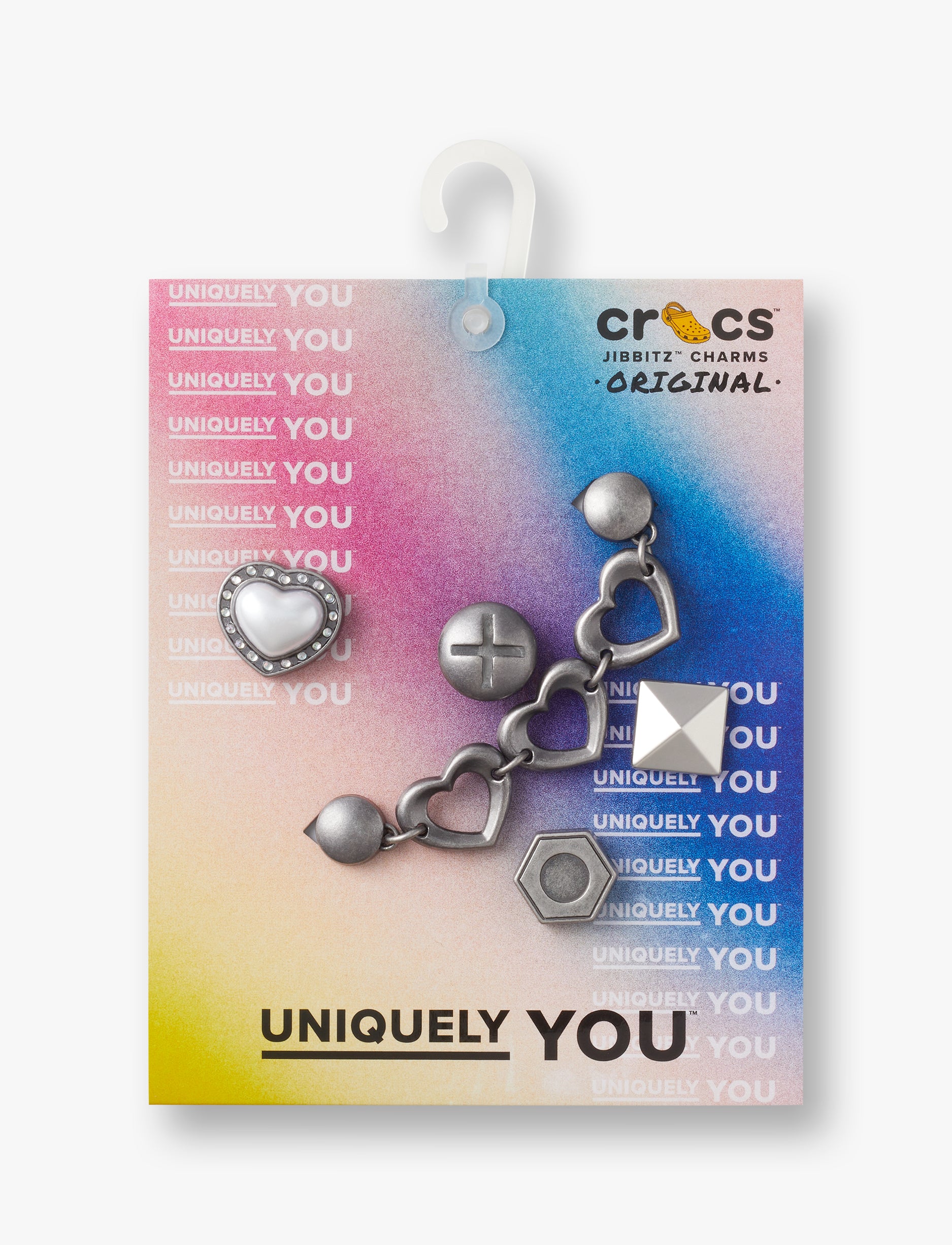 Crocs Silver Romantic - מארז 5 ג'יביטים קרוקס