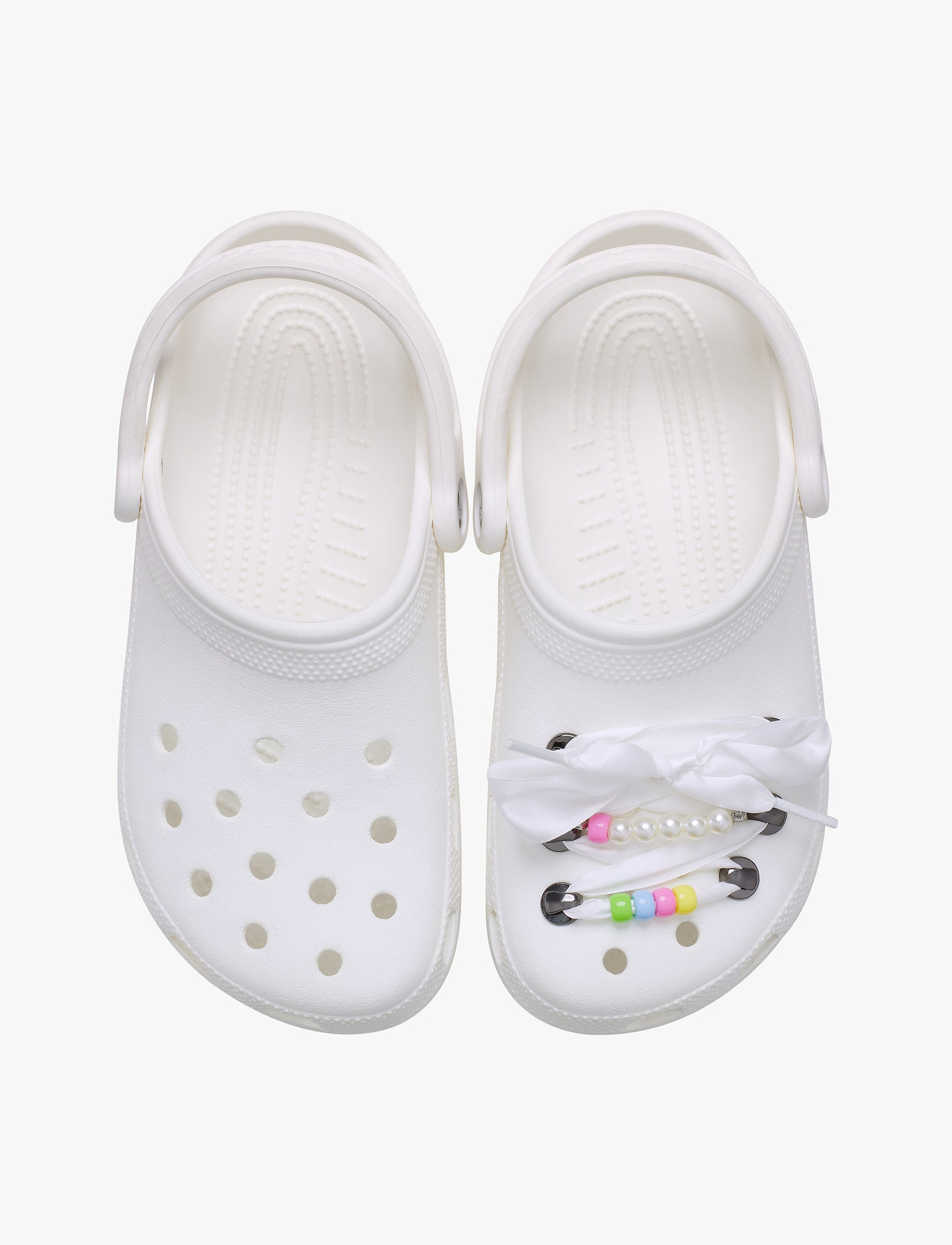 Crocs Jibbitz Lace Bead and Chain 5 Pack - מארז 5 ג'יביטים קרוקס תחרה, חרוזים ושרשרת