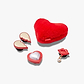 Crocs Red Valentines - מארז 5 ג'יביטים קרוקס