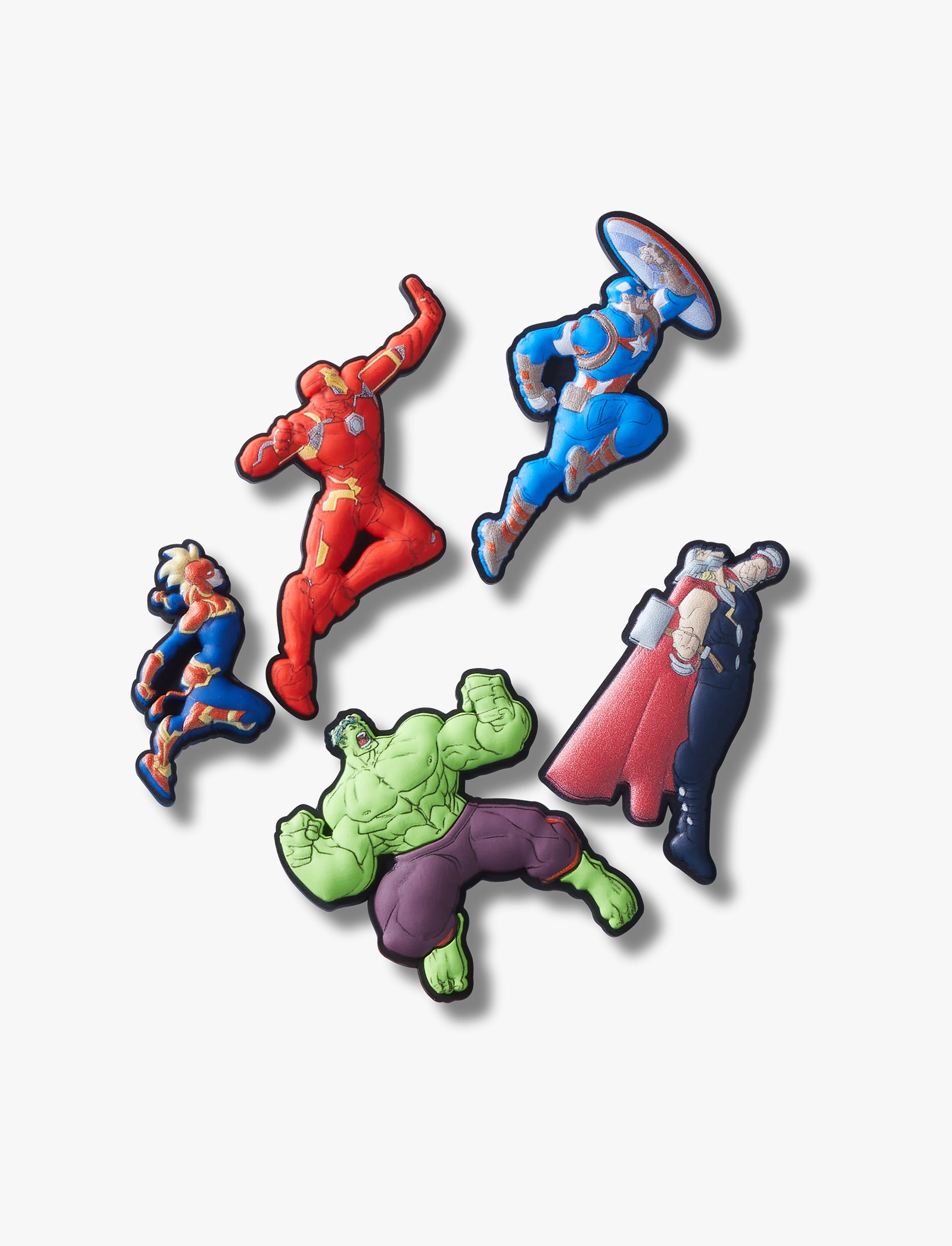 Crocs Jibbitz Avengers Heroes  -מארז 5 ג'יביטים קרוקס