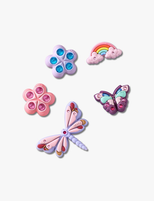 Crocs Jibbitz Magical Garden Bug - מארז 5 ג'יביטים קרוקס