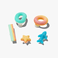Crocs Jibbitz Yummy Colorful Candy - מארז 5 ג'יביטים קרוקס