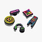 Crocs Jibbitz Level Up Gamer - מארז 5 ג'יביטים קרוקס