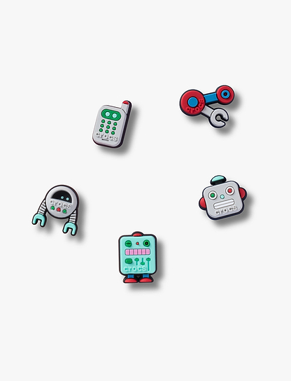 Crocs Jibbitz Robot Friend - מארז 5 ג'יביטים קרוקס