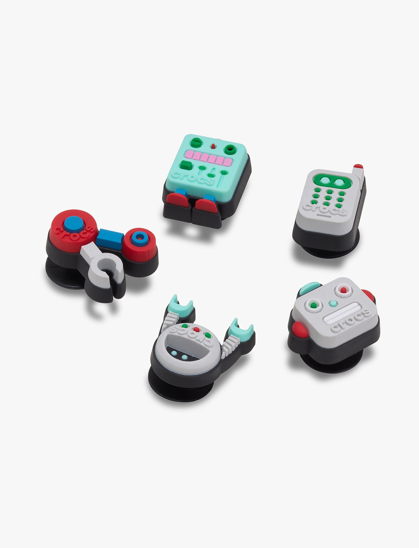 Crocs Jibbitz Robot Friend - מארז 5 ג'יביטים קרוקס