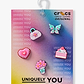 Crocs Jibbitz Fashion Girly - מארז 5 ג'יביטים קרוקס