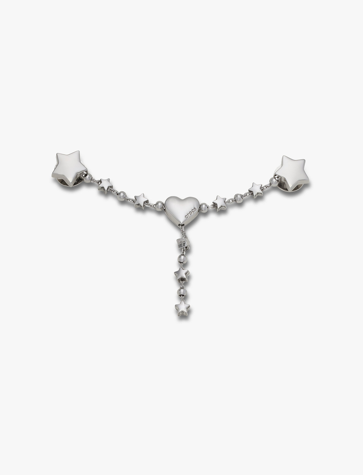 Crocs Silver Star and Heart Chain - שרשרת ג'יביטים לקרוקס