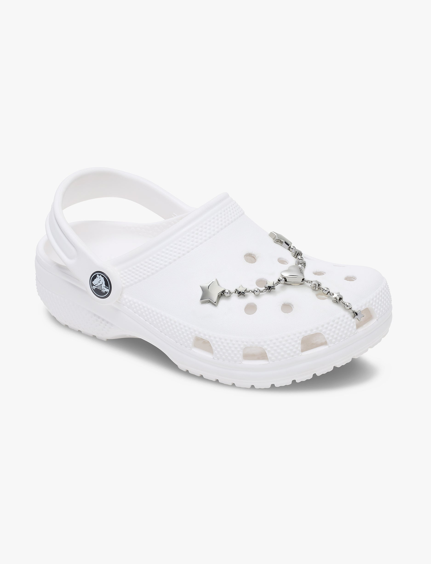 Crocs Silver Star and Heart Chain - שרשרת ג'יביטים לקרוקס