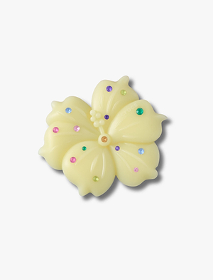 Crocs Jibbitz Mega Yellow Gem Hibiscus - ג'יביט קרוקס