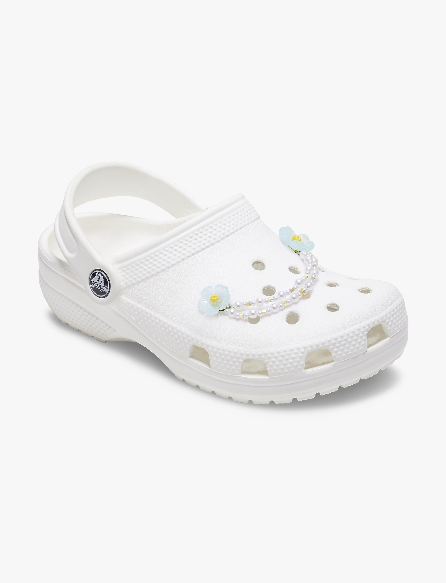 Crocs Jibbitz Blue Flower and Pearl Chain - ג'יביטים קרוקס