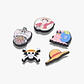 Crocs Jibbitz One Piece Luffy - מארז 5 ג'יביטים קרוקס