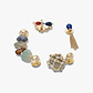 Crocs Jibbitz Stone and Gold 5 Pack - מארז 5 ג'יביטים קרוקס אבנים וזהב