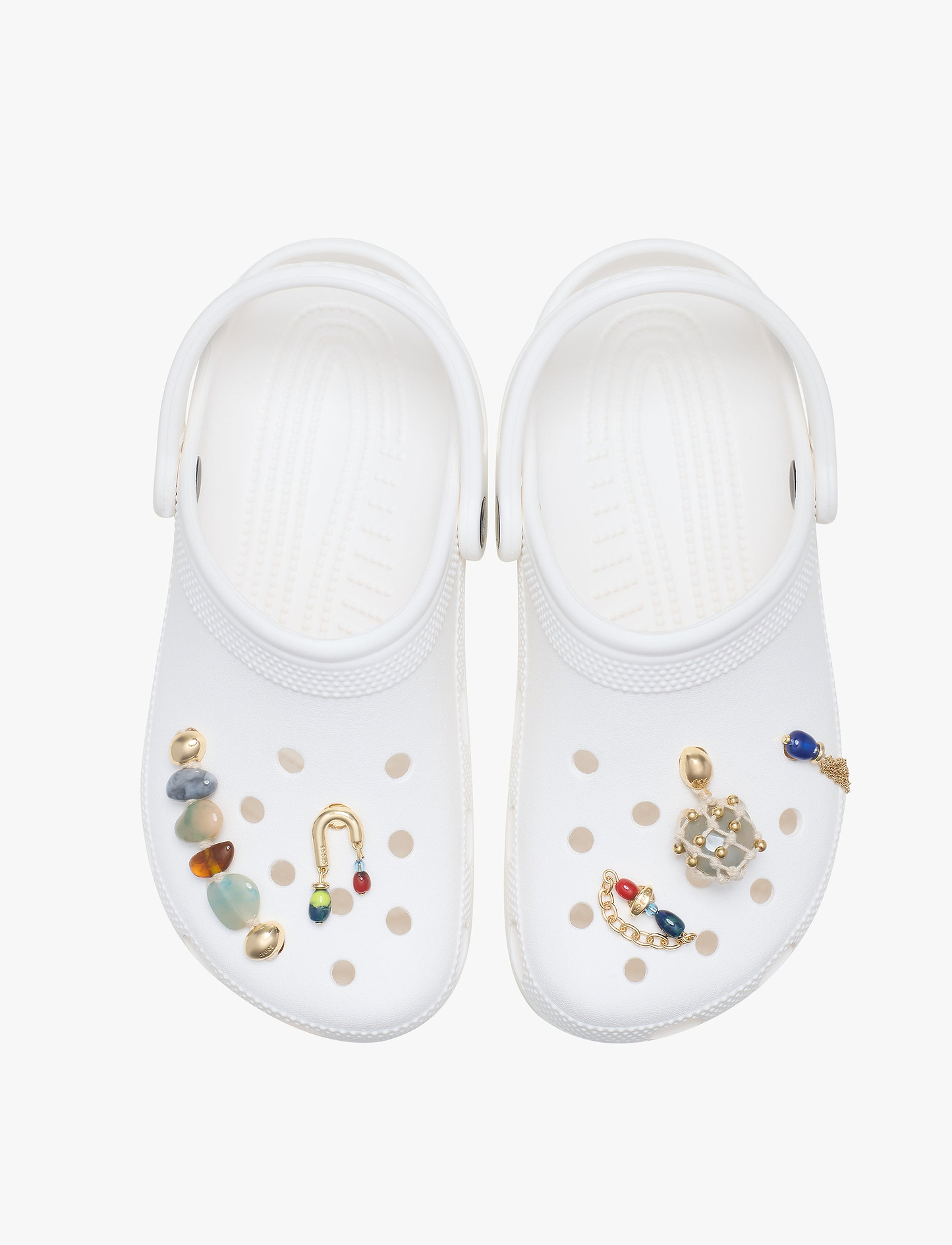 Crocs Jibbitz Stone and Gold 5 Pack - מארז 5 ג'יביטים קרוקס אבנים וזהב