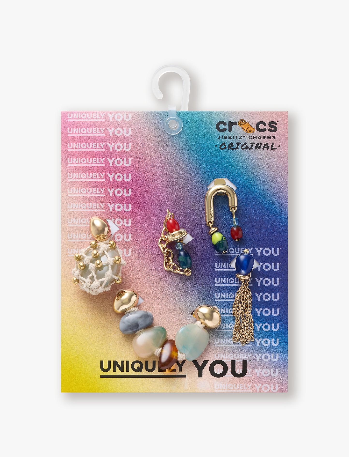 Crocs Jibbitz Stone and Gold 5 Pack - מארז 5 ג'יביטים קרוקס אבנים וזהב