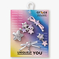 Crocs Jibbitz Stars and Bows 5 Pack - מארז 5 ג'יביטים קרוקס כוכבים ופפיונים