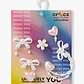 Crocs Jibbitz Bow and Pink Heart - מארז 5 ג'יביטים קרוקס