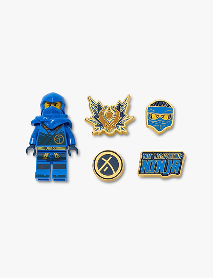 Crocs Jibbitz Ninjago Jay - מארז 5 ג'יביטים קרוקס נינג'גו ג'יי