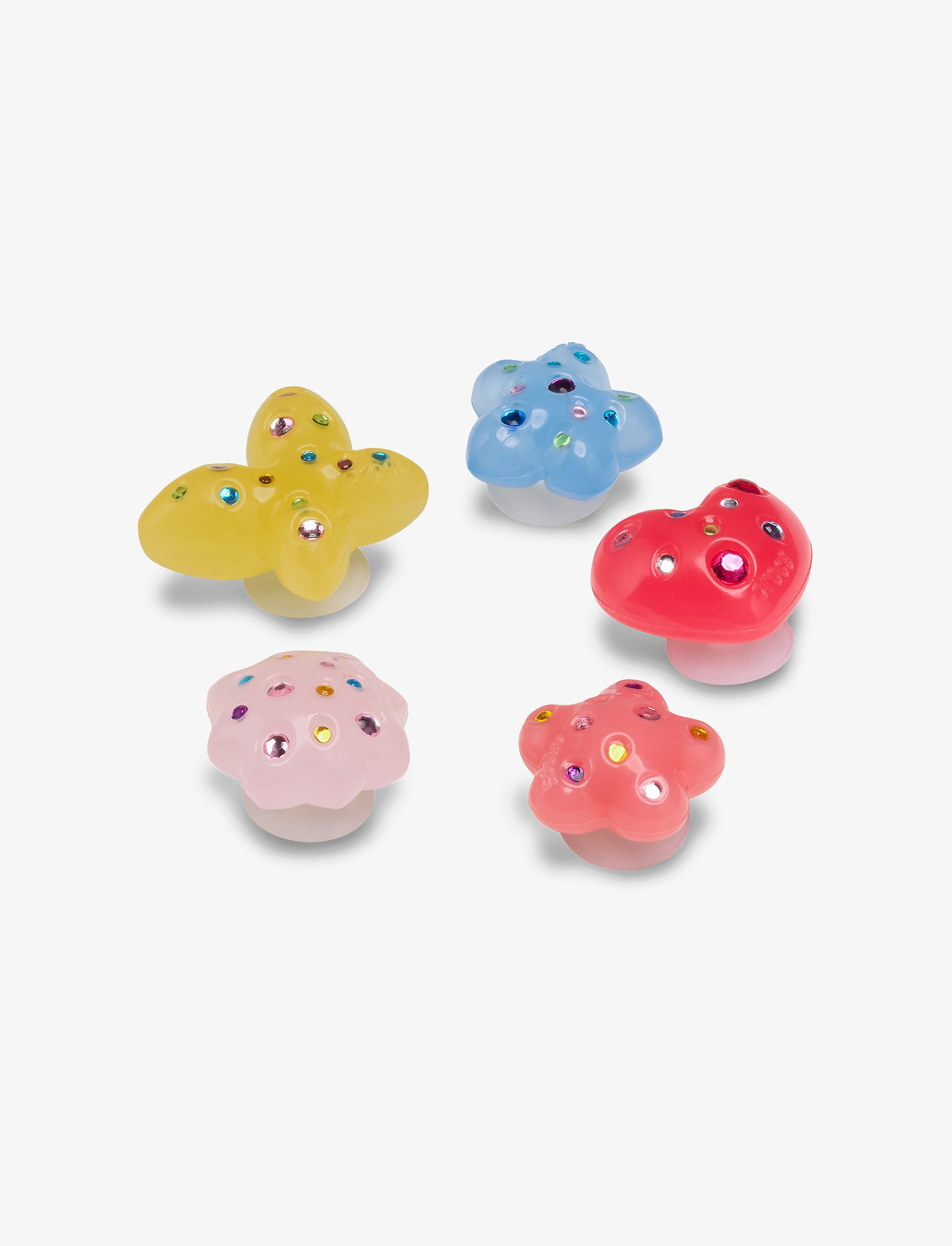 Crocs Jibbitz Dainty Gem Floral - מארז 5 ג'יביטים קרוקס פרחים ואבני חן
