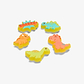 Crocs Jibbitz Lights Up Little Dinos - מארז 5 ג'יביטים קרוקס דינוזאורים עם אורות