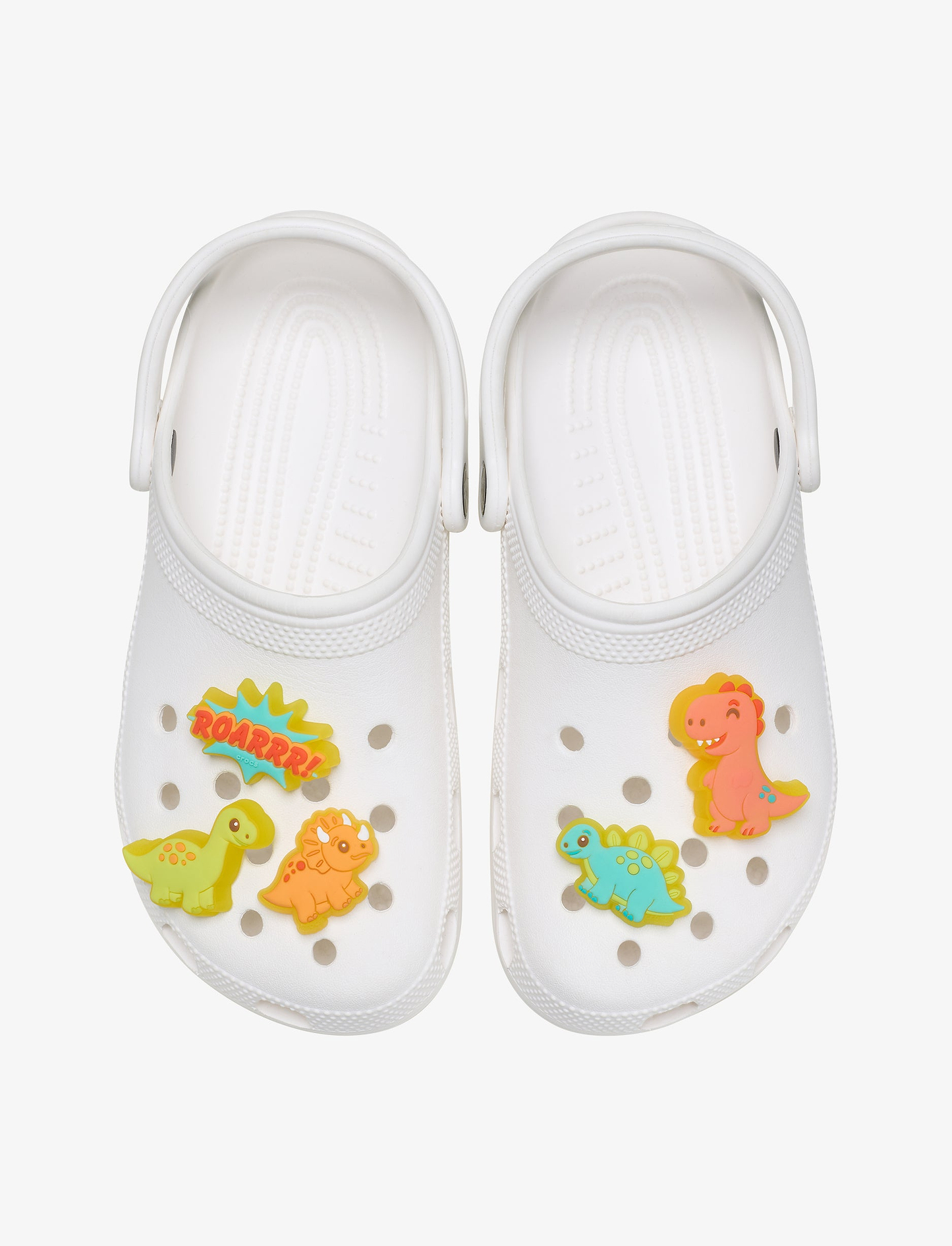 Crocs Jibbitz Lights Up Little Dinos - מארז 5 ג'יביטים קרוקס דינוזאורים עם אורות