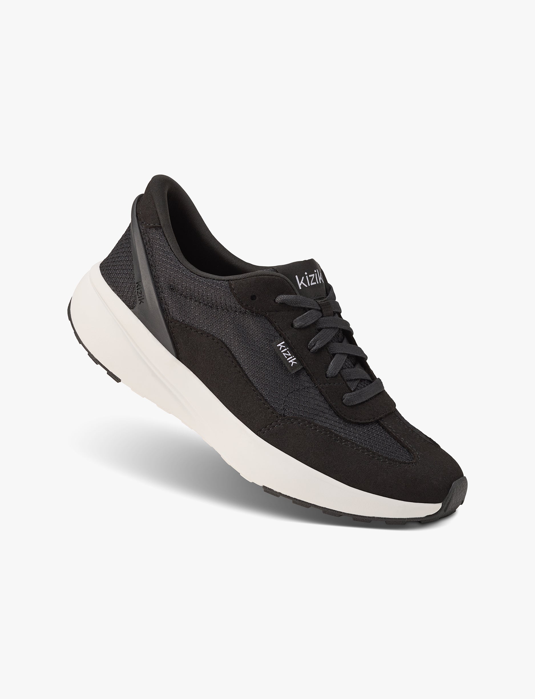 Kizik Women's Charlotte - נעלי סניקרס קיזיק שרלוט לנשים בצבע שחור/לבן