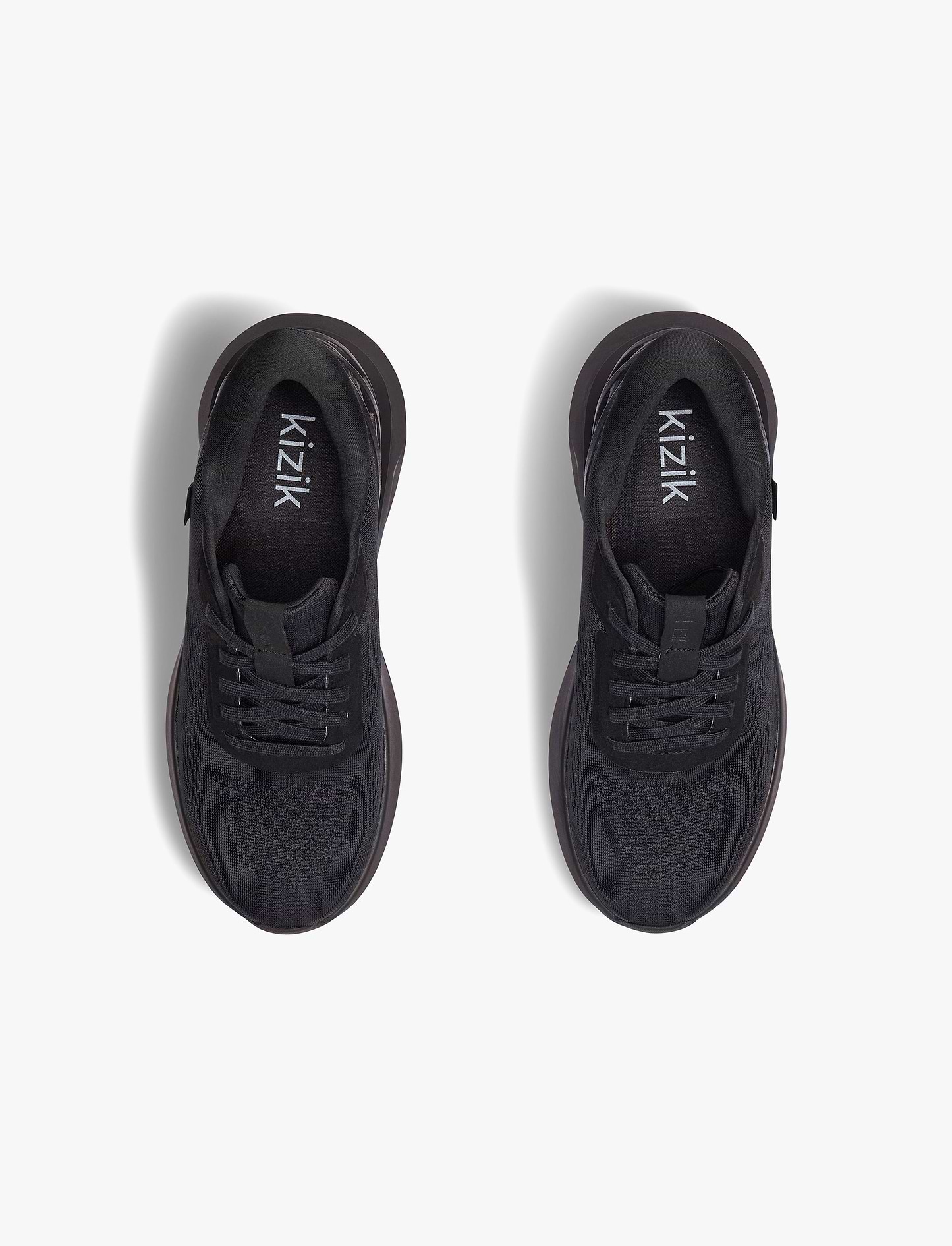 Kizik Men's Athens 2 Wide - נעלי סניקרס קיזיק אתנס רחבות לגברים בצבע שחור/שחור