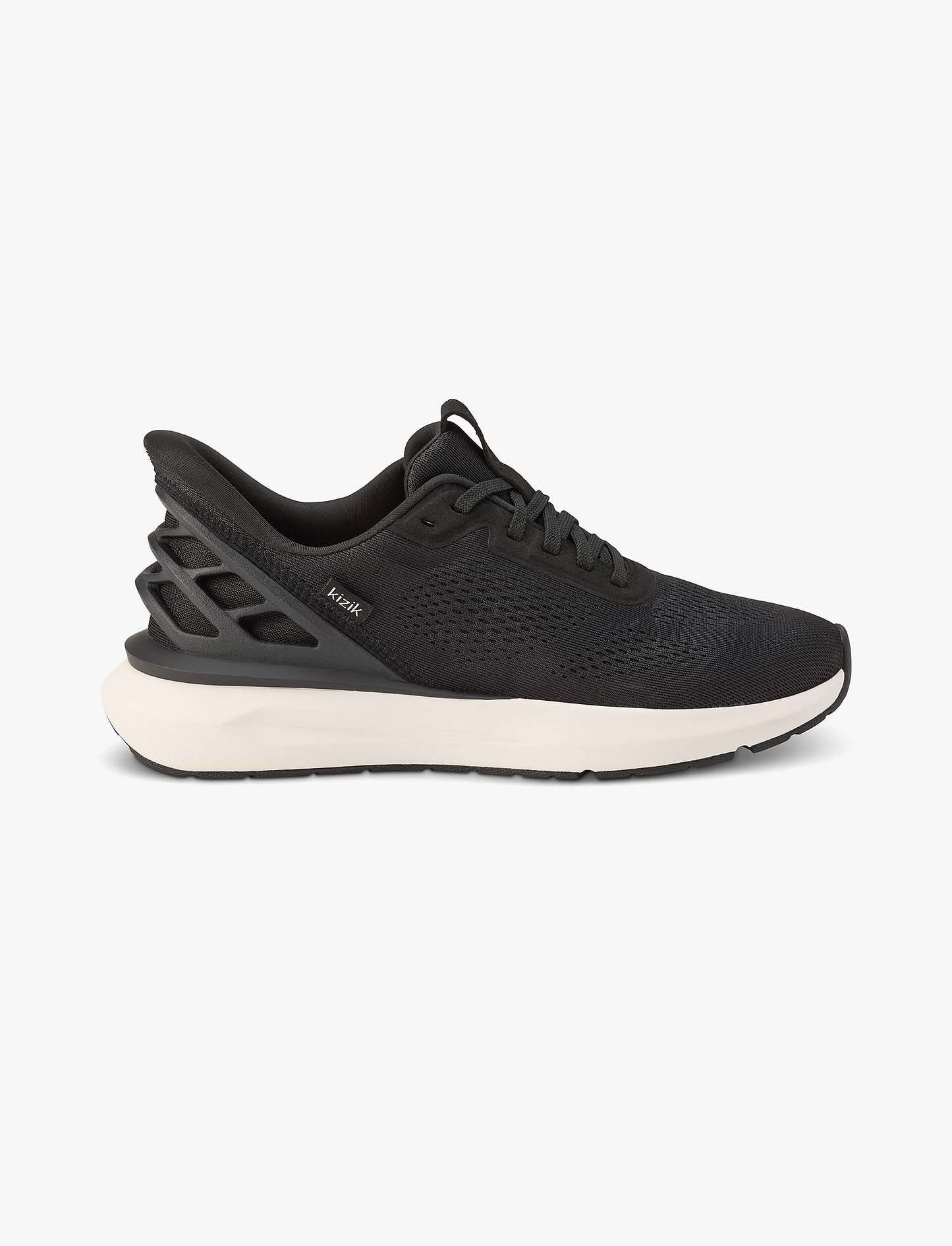 Kizik Men's Athens 2 Wide - נעלי סניקרס קיזיק אתנס רחבות לגברים בצבע שחור/לבן