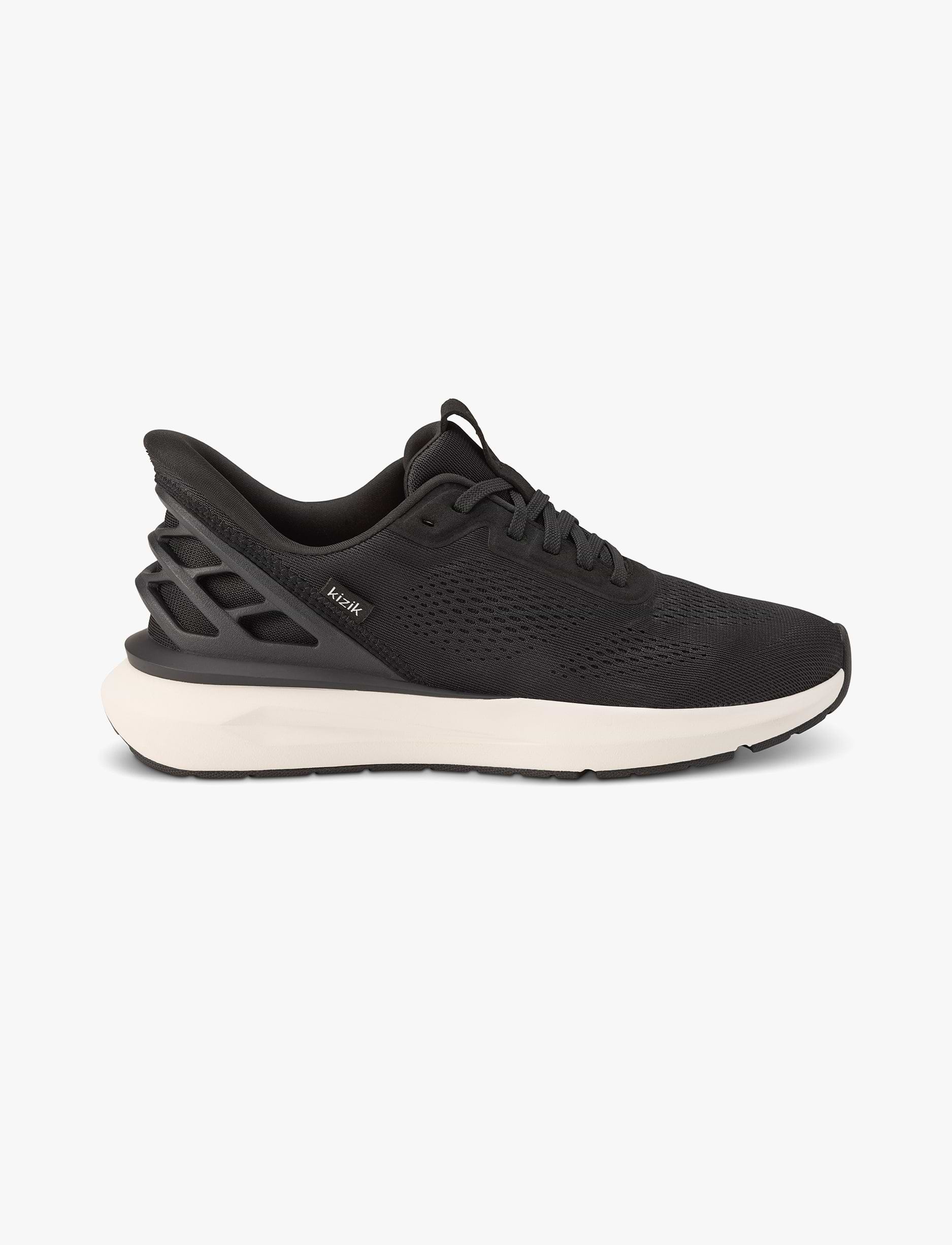 Kizik Men's Athens 2 Wide - נעלי סניקרס קיזיק אתנס רחבות לגברים בצבע שחור/לבן