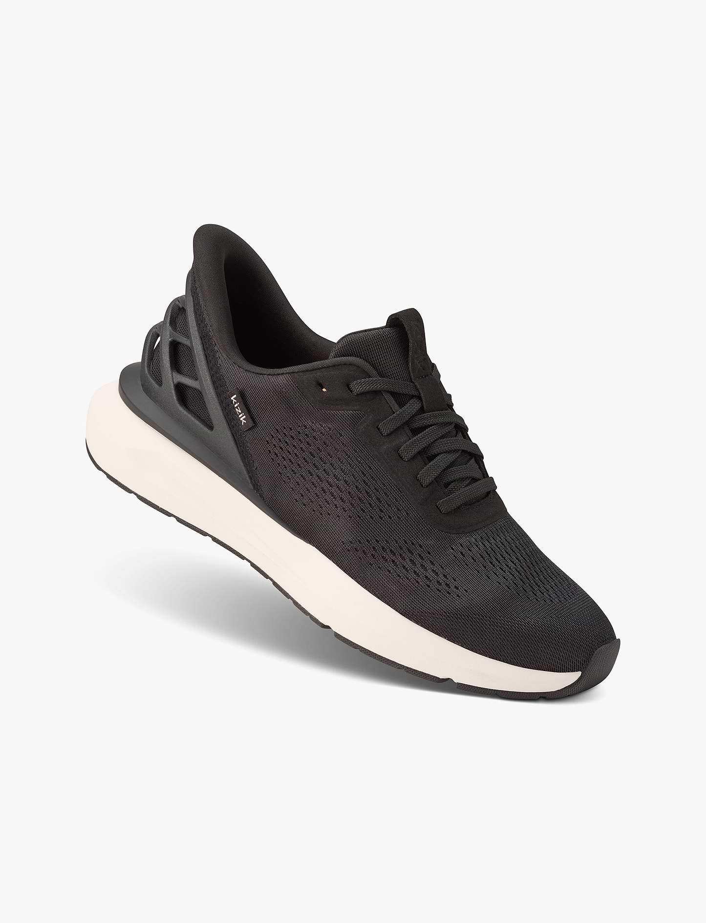 Kizik Men's Athens 2 Wide - נעלי סניקרס קיזיק אתנס רחבות לגברים בצבע שחור/לבן