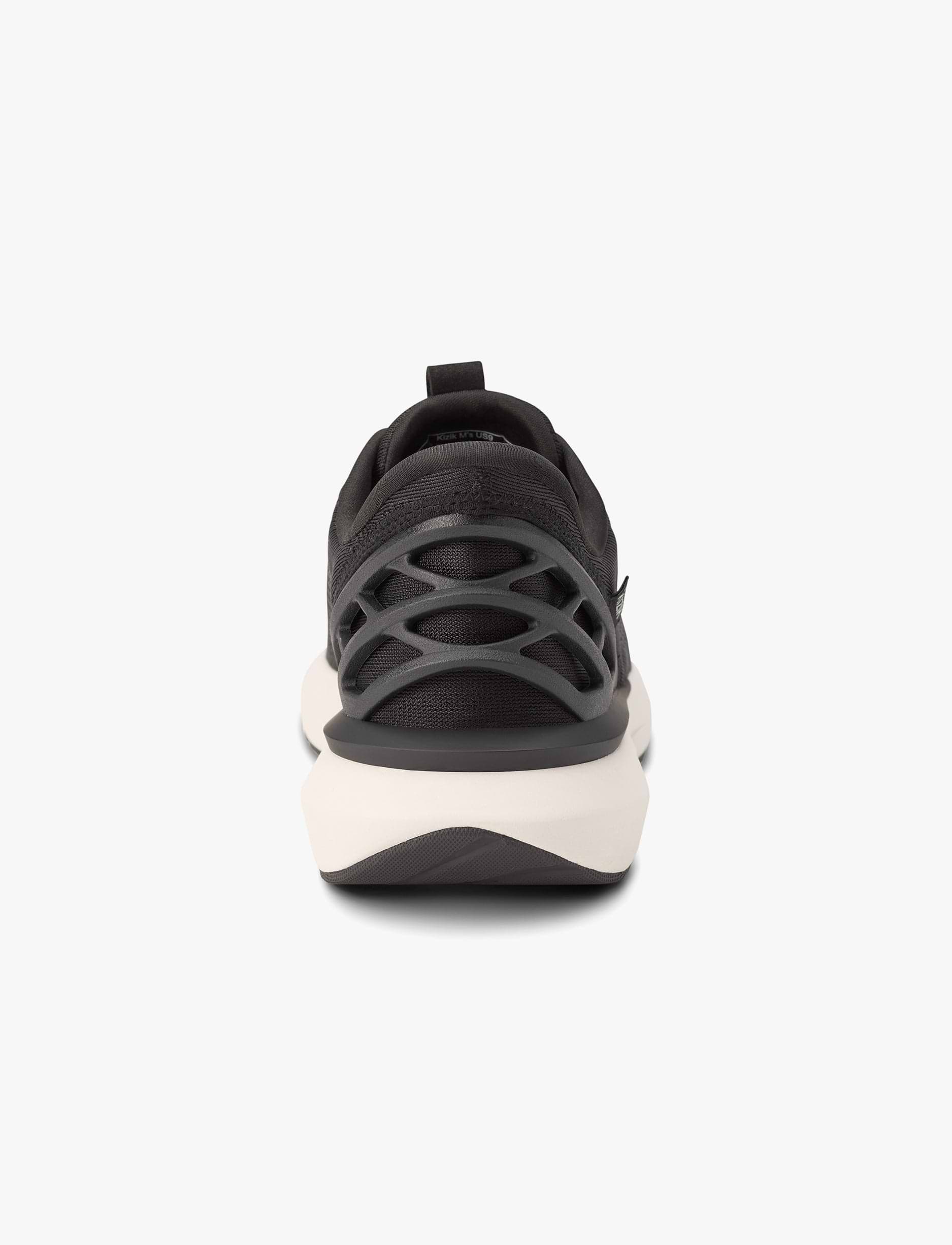 Kizik Men's Athens 2 Wide - נעלי סניקרס קיזיק אתנס רחבות לגברים בצבע שחור/לבן