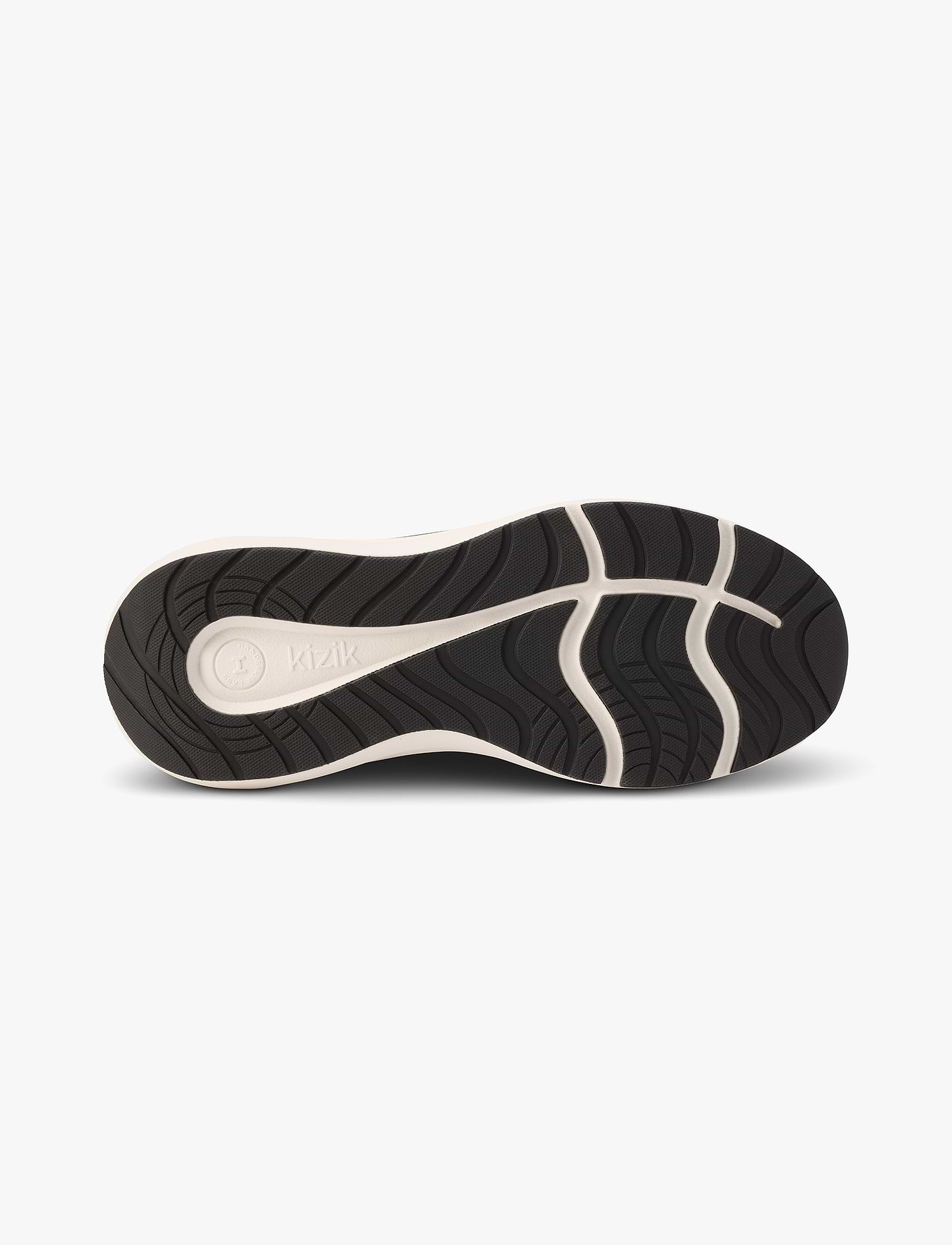 Kizik Men's Athens 2 Wide - נעלי סניקרס קיזיק אתנס רחבות לגברים בצבע שחור/לבן