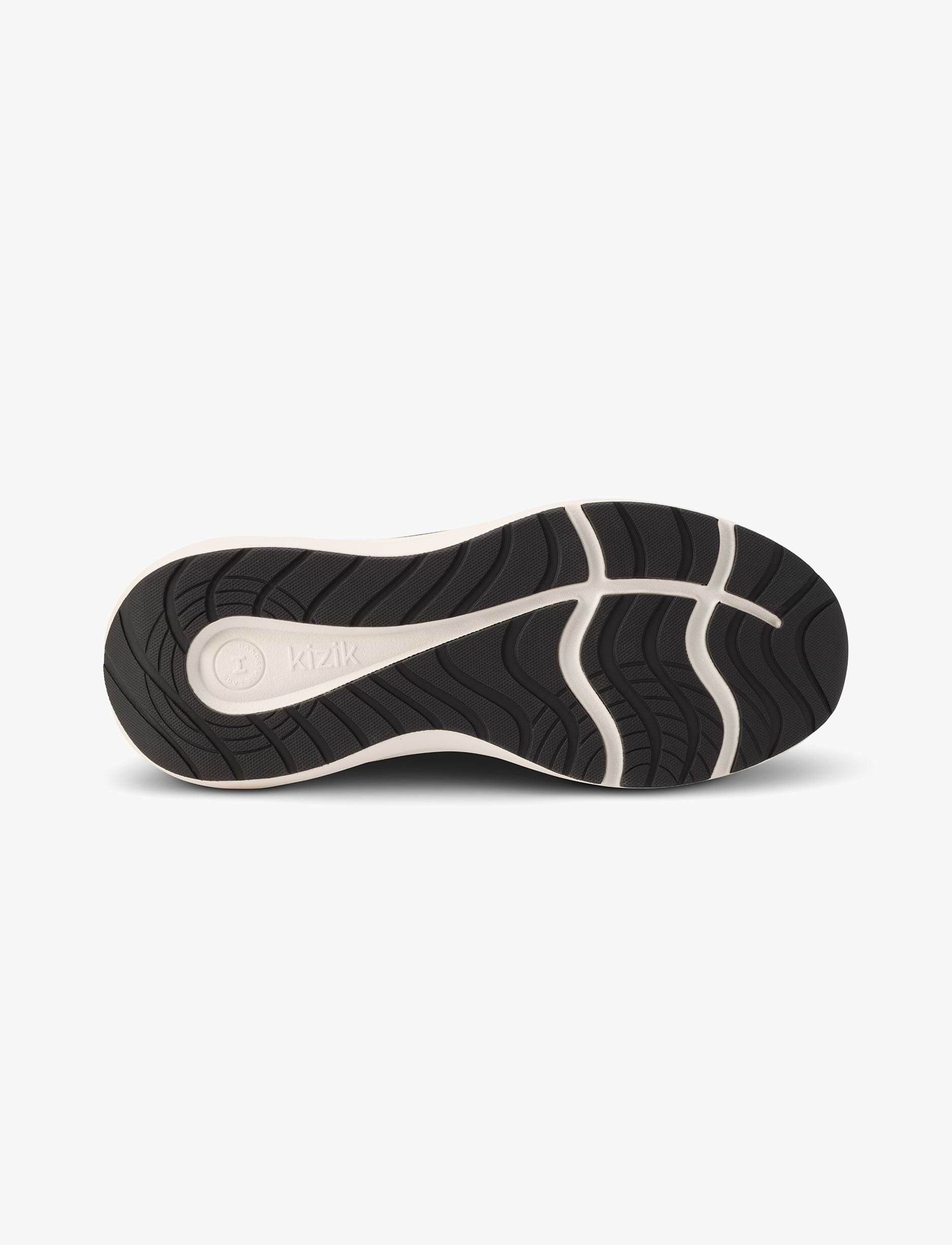 Kizik Men's Athens 2 Wide - נעלי סניקרס קיזיק אתנס רחבות לגברים בצבע שחור/לבן