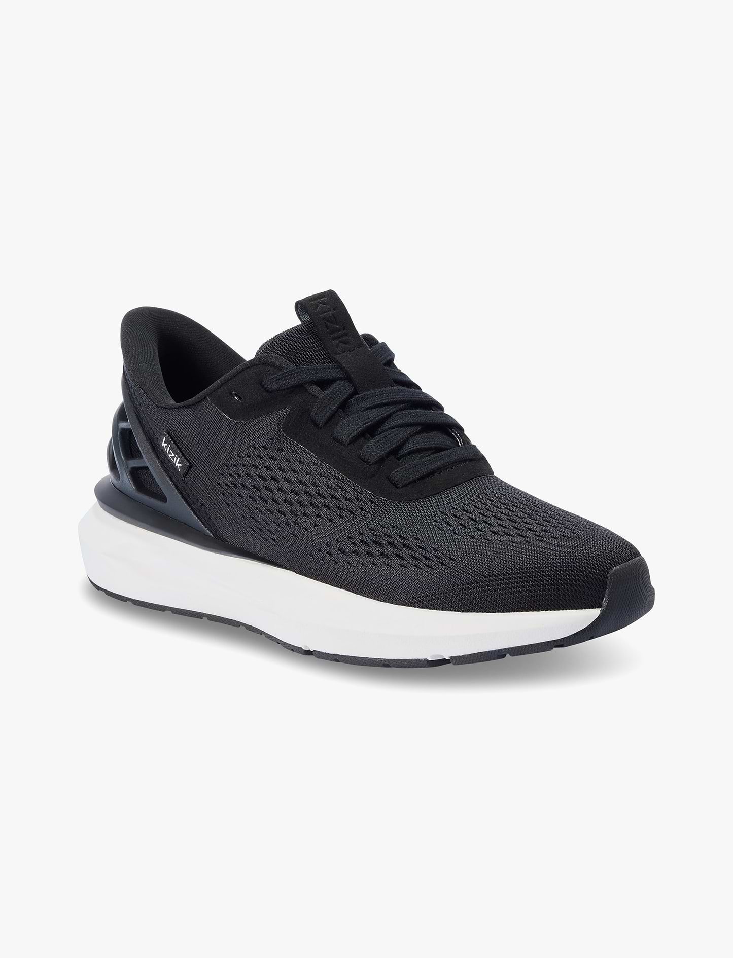Kizik Women's Athens 2 Wide - נעלי סניקרס קיזיק אתנס רחבות לנשים בצבע שחור/לבן