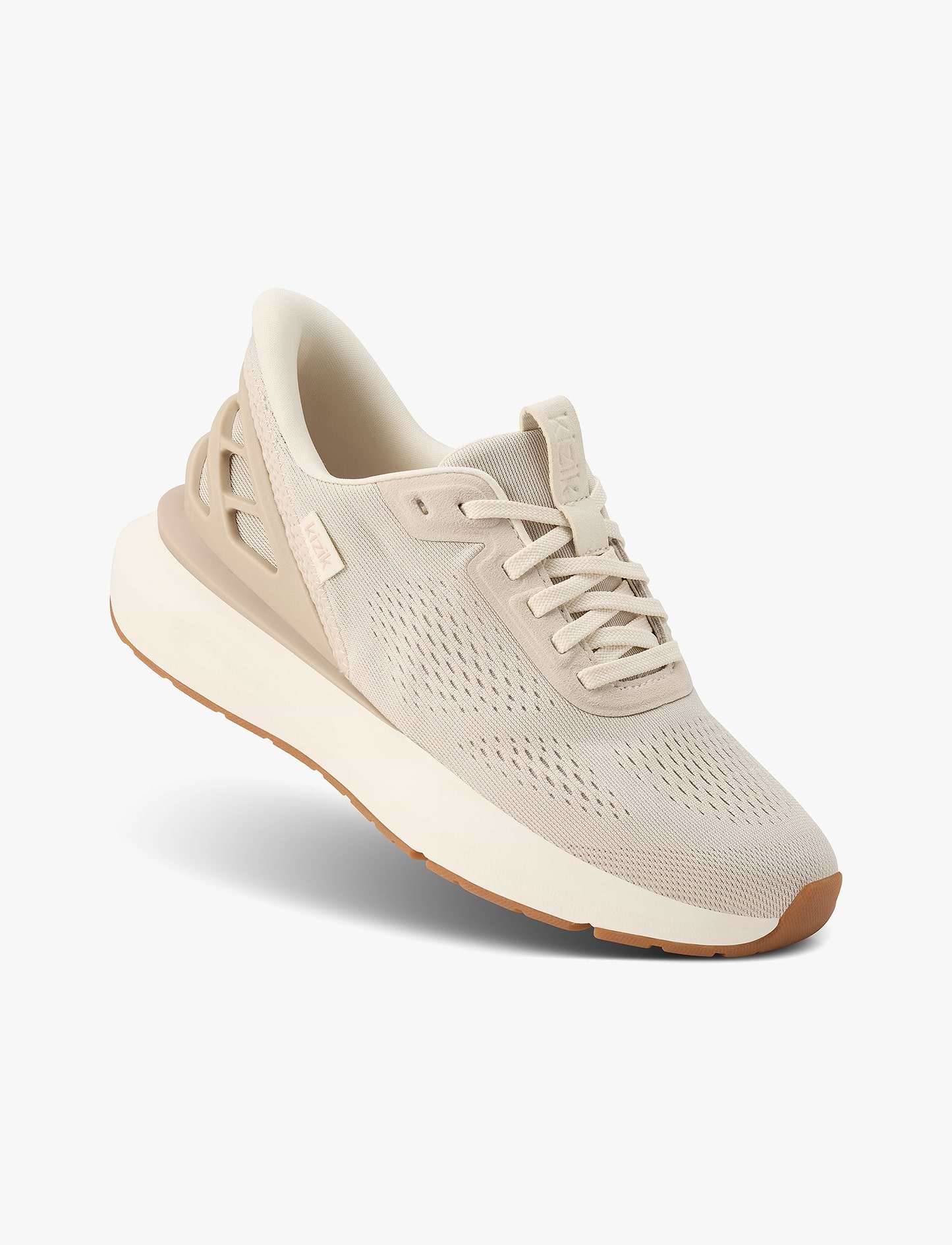 Kizik Women's Athens 2 Wide - נעלי סניקרס קיזיק אתנס רחבות לנשים בצבע שיבולת/פריסטין