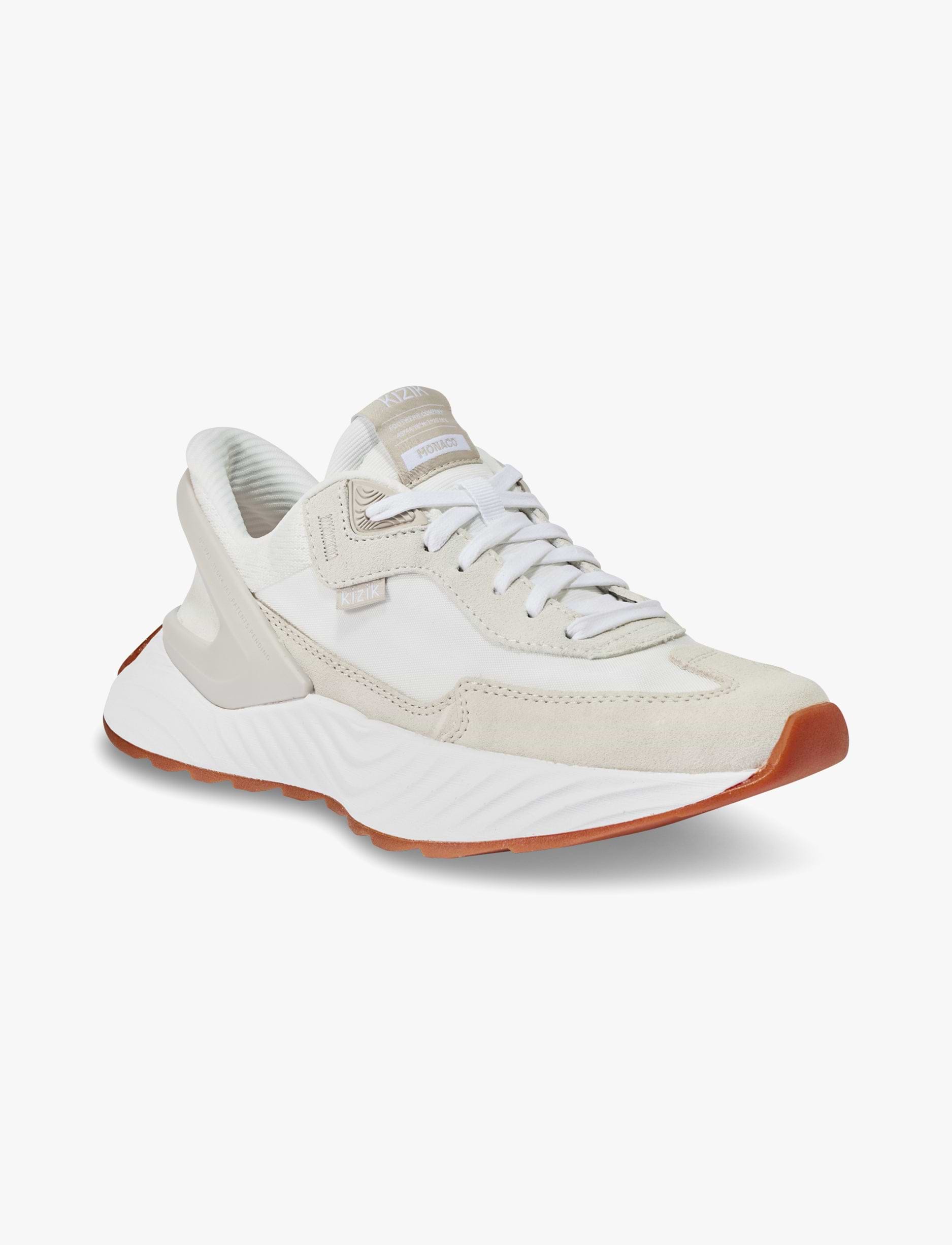 Kizik Women’s Monaco - נעלי סניקרס קיזיק מונקו לנשים בצבע לבן/קרן ירח