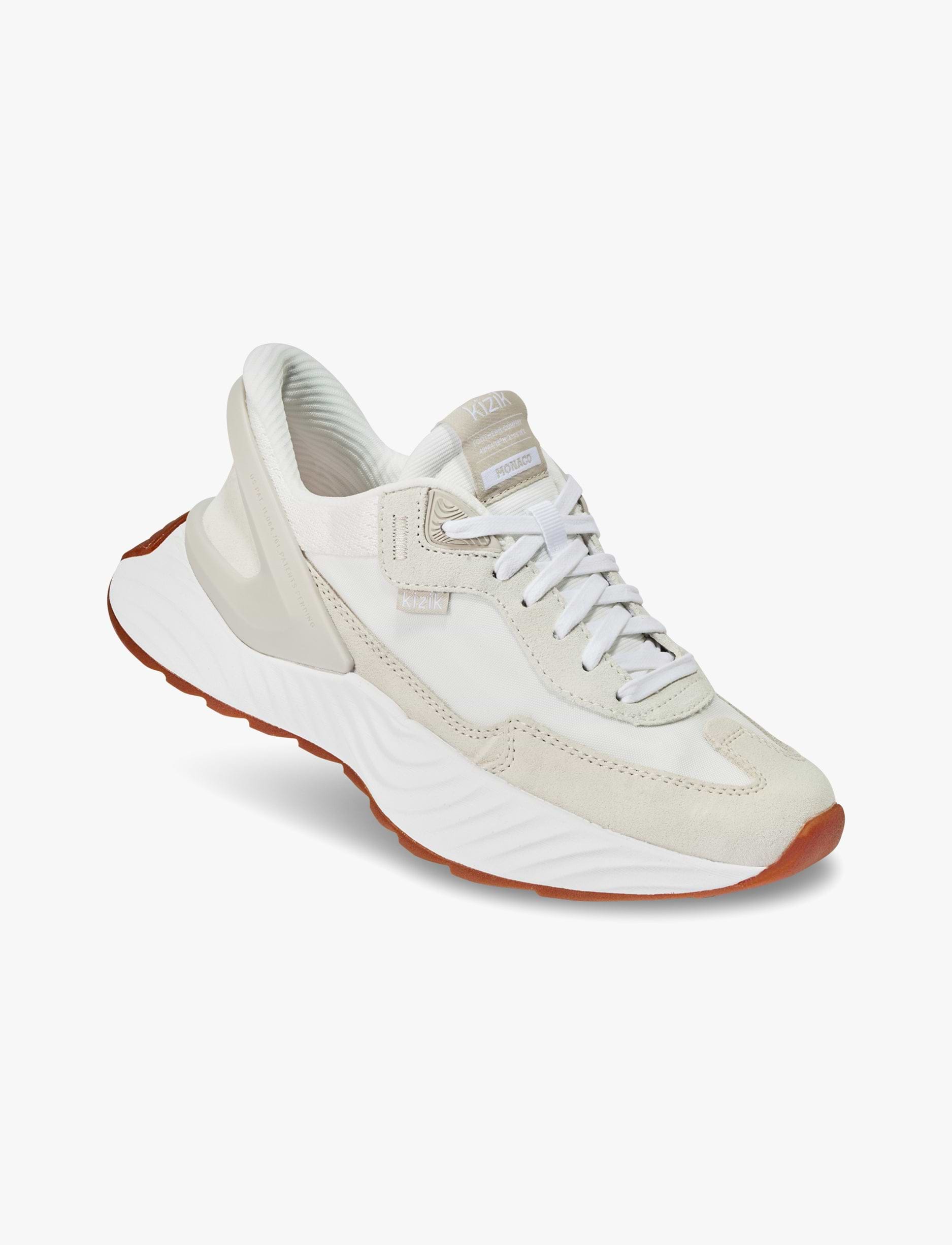 Kizik Women’s Monaco - נעלי סניקרס קיזיק מונקו לנשים בצבע לבן/קרן ירח