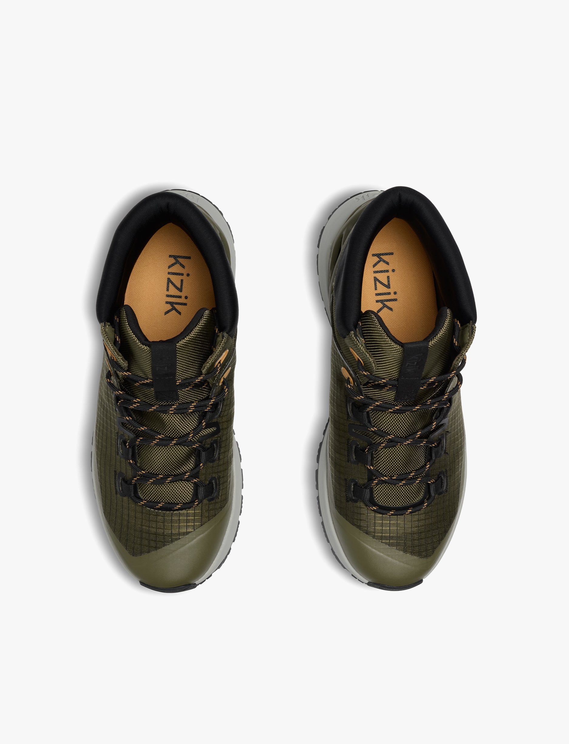 Kizik Men’s Wasatch Mid - נעלי טיולים קיזיק לגברים בצבע זית כהה/אפרפר